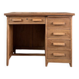 Oak half-minister's desk (renovated)