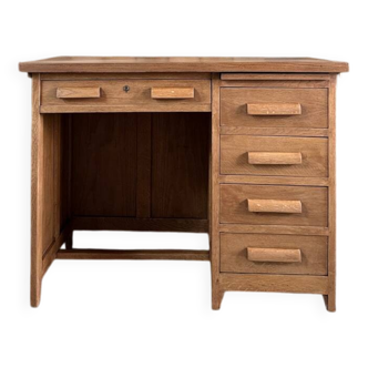Oak half-minister's desk (renovated)