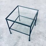 Minimalist Design Two-Tier Low Side Table, Belgium, 1960s