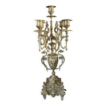 Chandelier style Napoléon III en  bronze doré 48,5cm