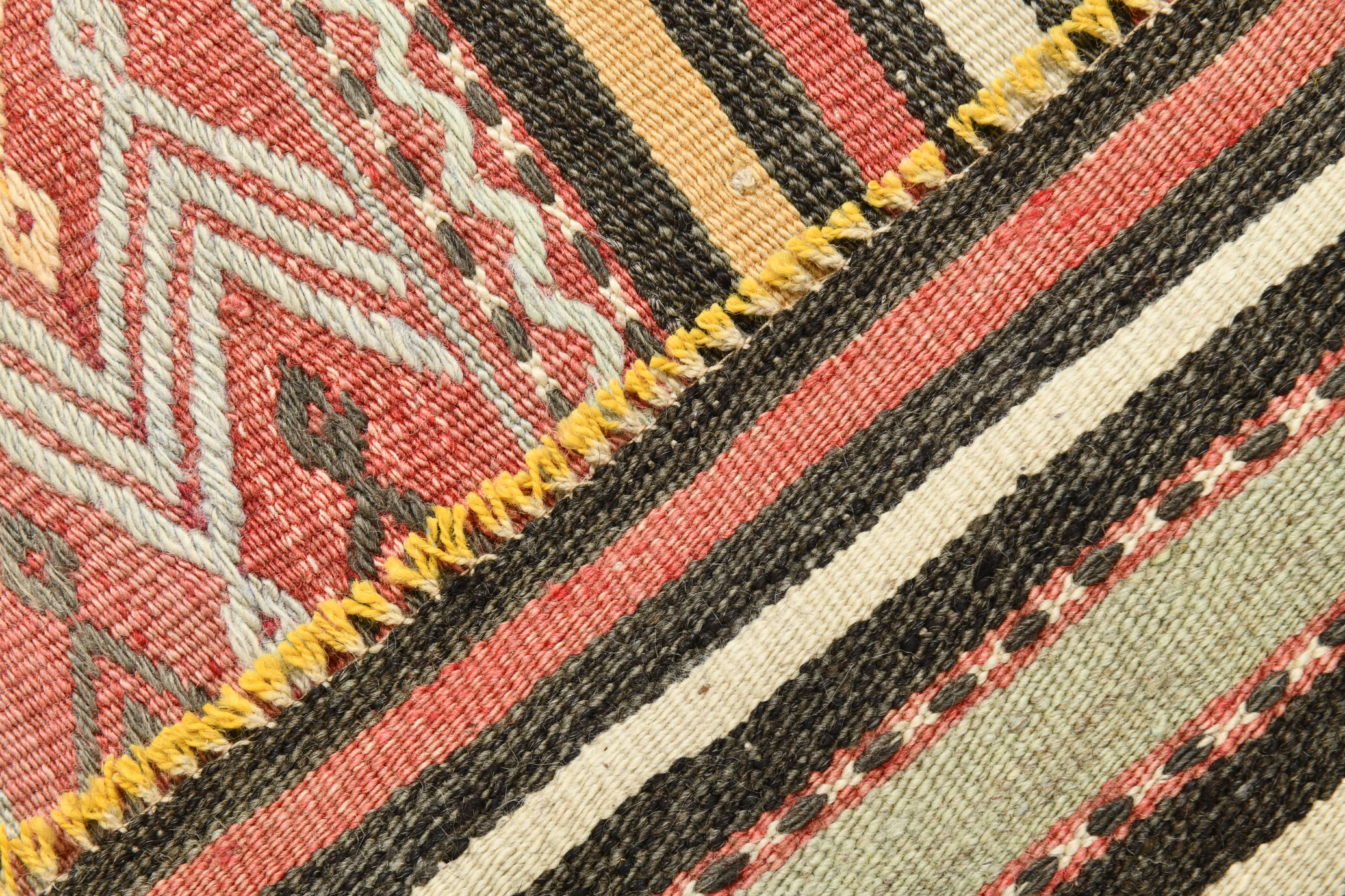 4x7 Kilim Vintage Rug, 138x218Cm