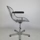 Fauteuil pivotant vintage chromé