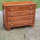 Vintage oak chest of drawers from the 50s compass feet 4 drawers