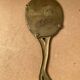 Antique art nouveau mirror face a main gilded bronze vintage flower decor