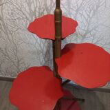 Sellette en bois, pieds bambou