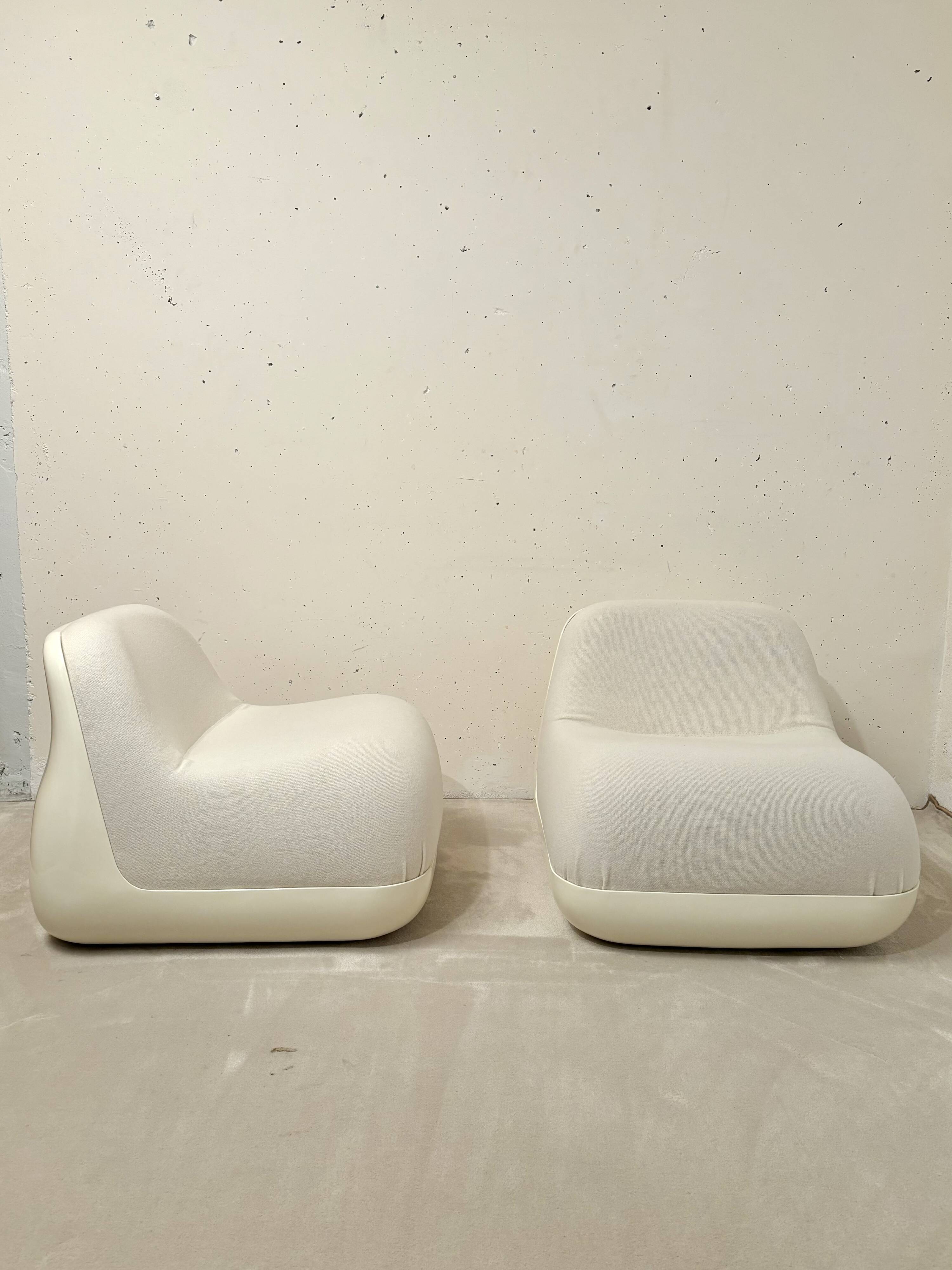 Pair of Jumbo armchairs, Alberto Rosselli, Saporiti 1970