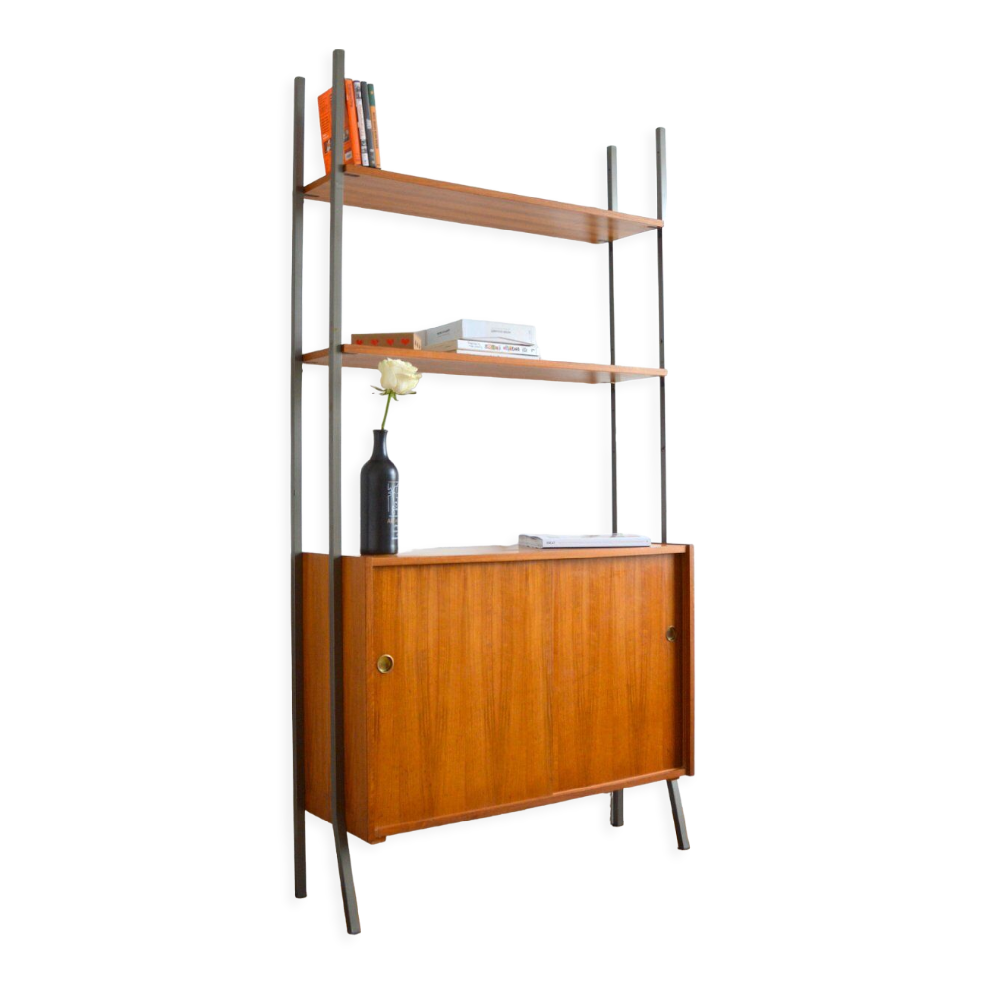 Modular bookcase on stands 1960s