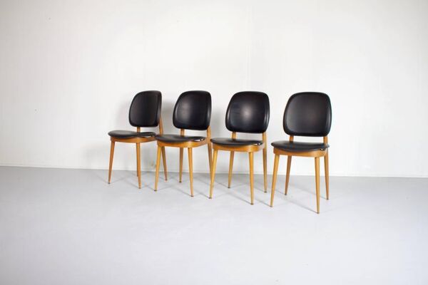 Ensemble de 4 chaises Baumann des années 70