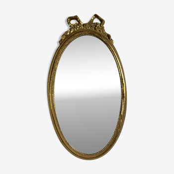 Miroir oval ancien style Louis XVI