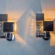 Pair of Space Age wall lights, Italy, 1970