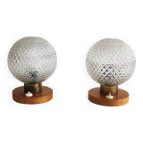 Pair of 1970's Bedside Table Lamps
