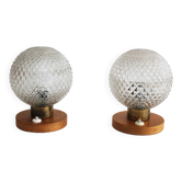 Pair of 1970's Bedside Table Lamps