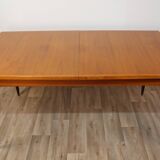 Scandinavian extendable teak dining table 1960
