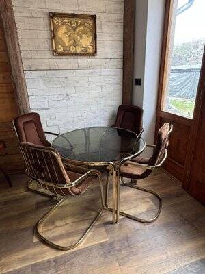 Copper Dining Set from Gastone Rinaldi, 1970s, Set of 5
