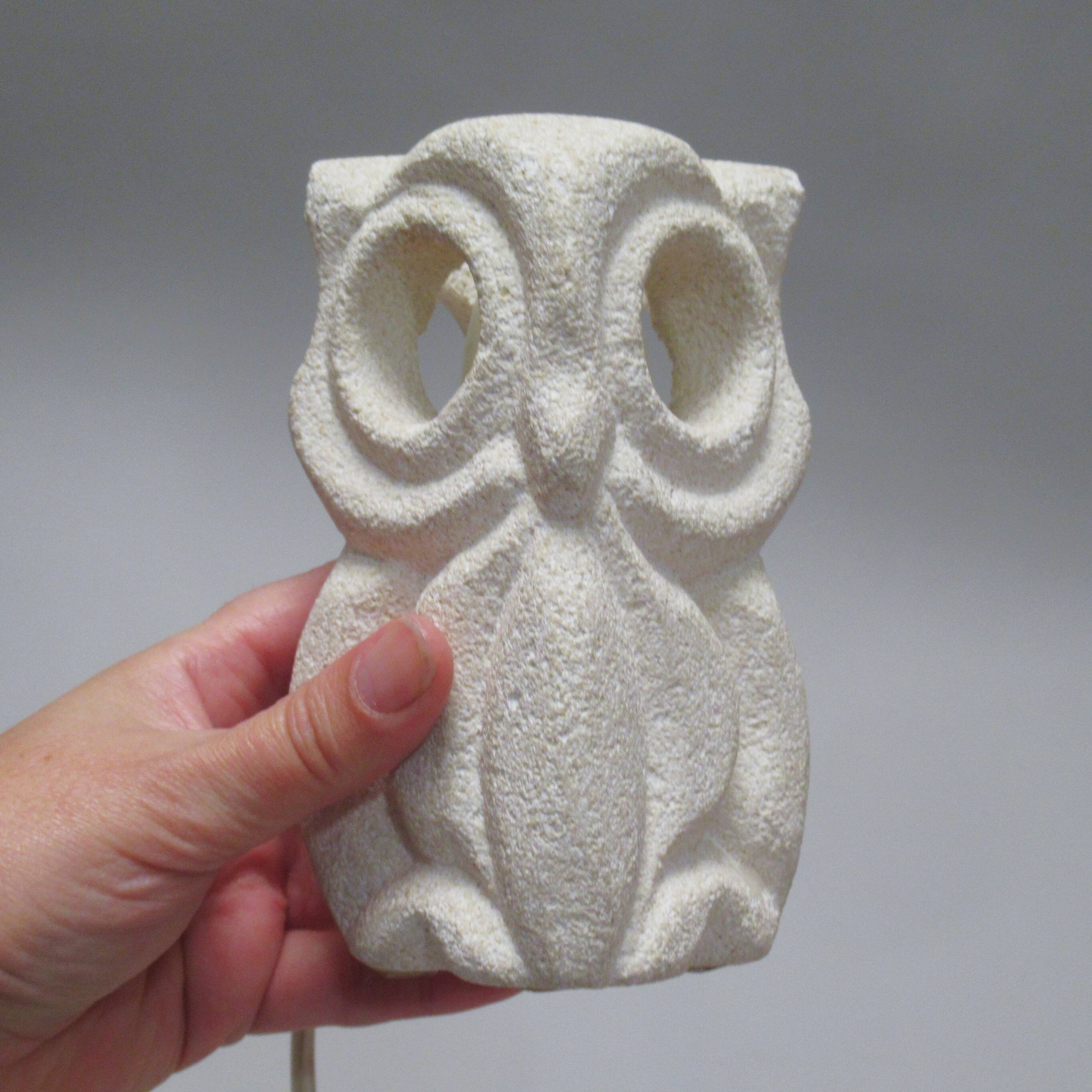 Owl lamp in stone by Albert Tormos from the 1960s.