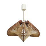 Scandinavian wood and wire suspension