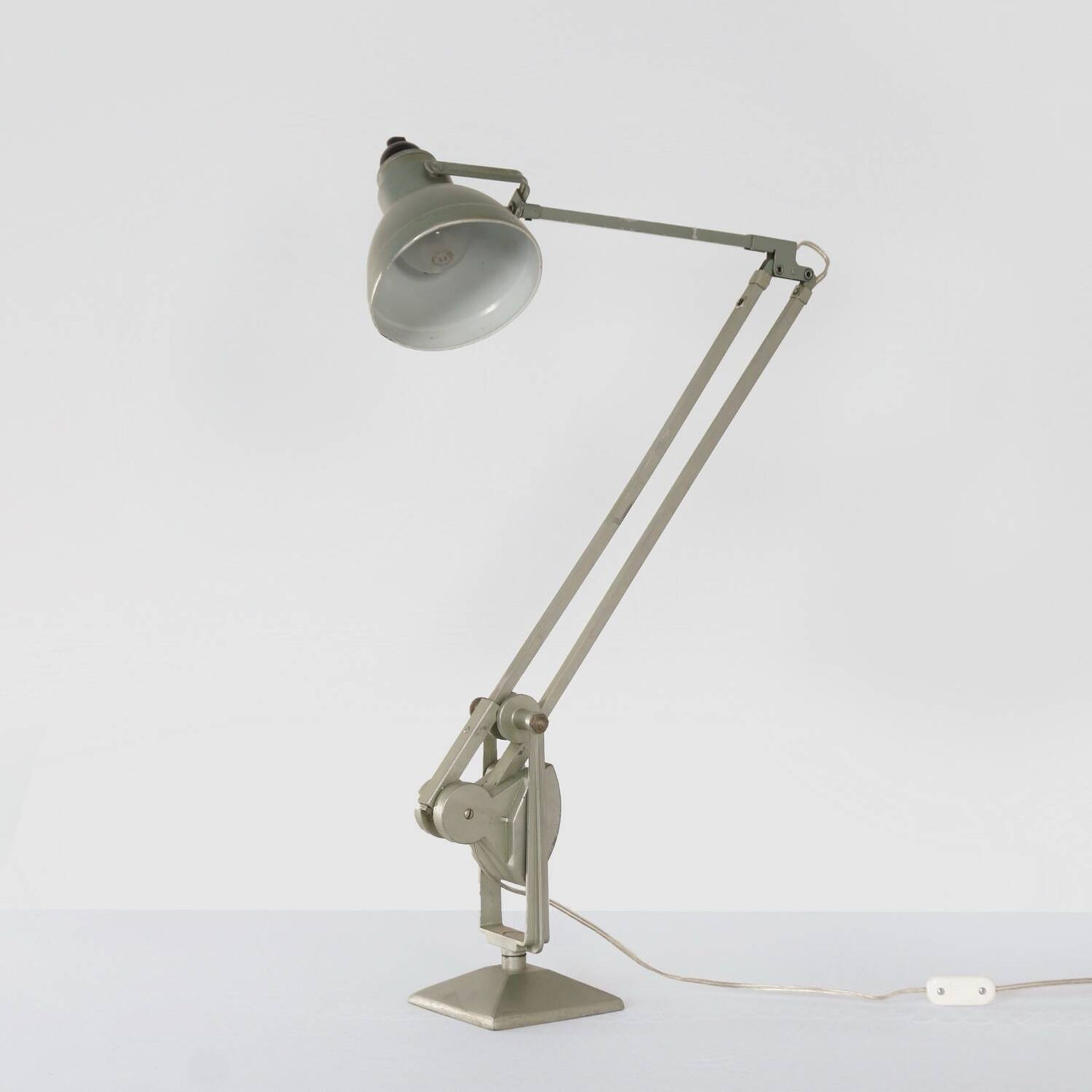 LAMPE DE BUREAU INDUSTRIELLE À CONTREPOIDS PAR ERPE, ANNÉES 1950