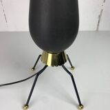 Large midcentury sputnik Stilnovo style brass table lamp, US 1950s