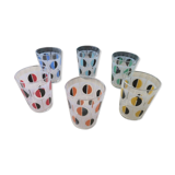 Set of 6 glasses vintage Luminarc cups