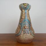 Ceramic pitcher signed Accolay