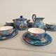 Complete tea/coffee service in Longwy enamel.