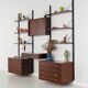 PS System Modular Shelving, Rosewood Veneer, Danish, 1960s