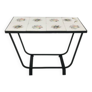 Table d'appoint céramique - fer