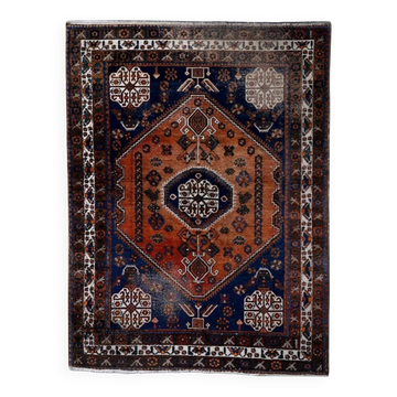 Tapis fait main Gashkai Shiraz antique 155 x 207 cm années 1920