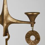 Grand Chandelier Suspended Candelabrum Brutalist Michael Harjes, 1970s