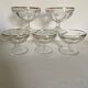 Lot de cinq coupes verres Byrrh doré