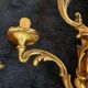 2 or more bronze wall lights in Louis XV rococo style with 3 arms.