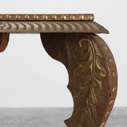 Arts & Crafts side table in oak and copper, United Kingdom ca. 1910