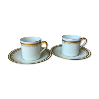 Tasses Cerabel porcelaine de Baudour Belgique