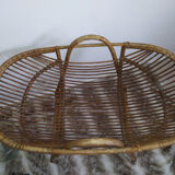 Berceau en rotin vintage