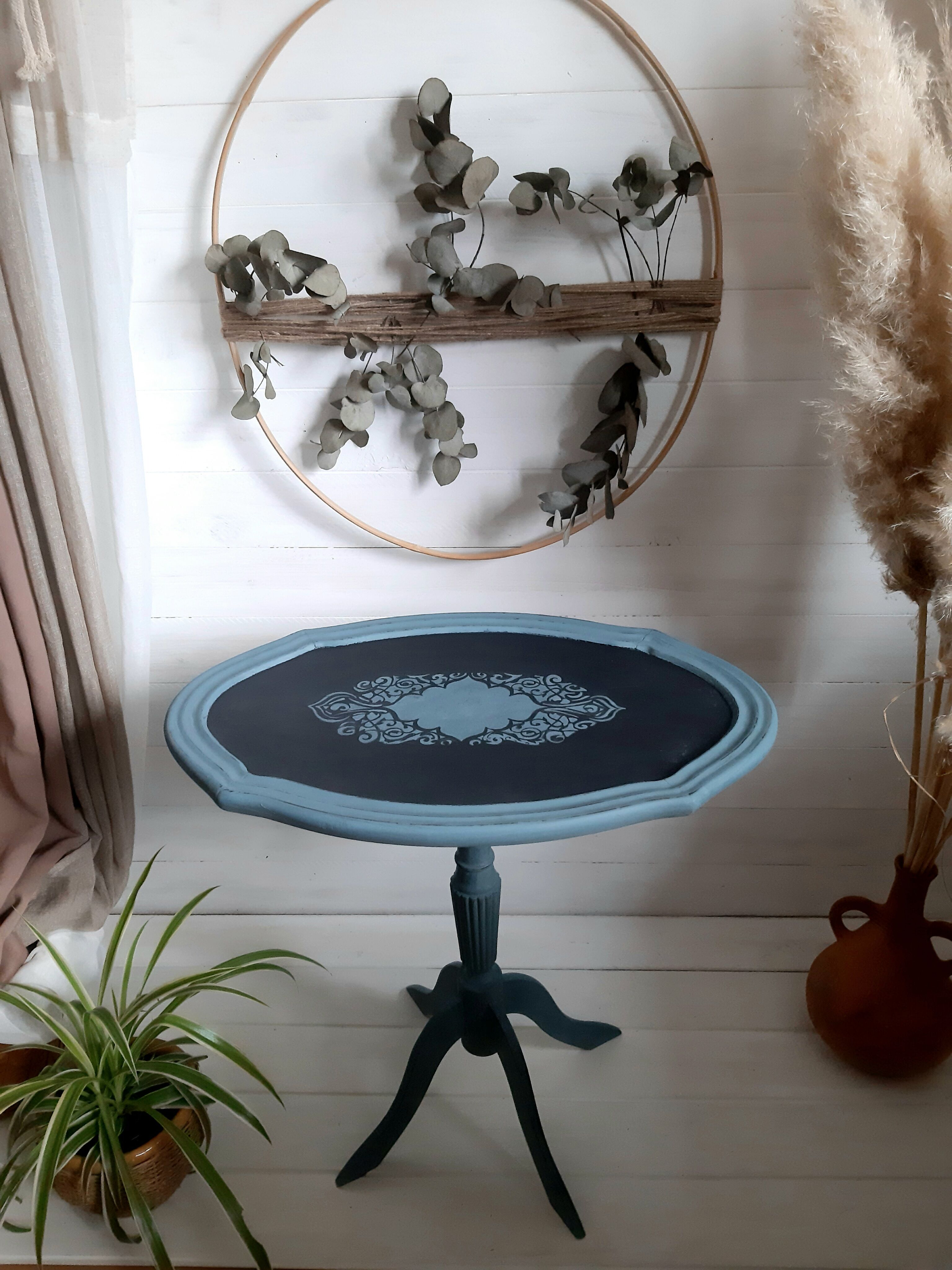 Small old violin table