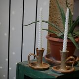 Bougeoirs en grès