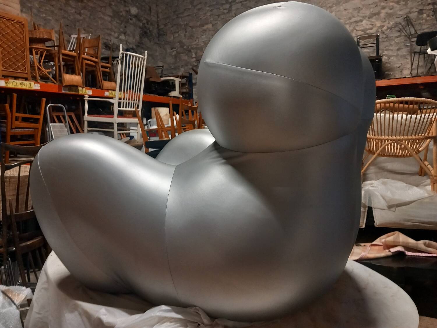 Fauteuil et repose pieds mamma Gaetano Pesce