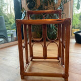 Vintage rattan side table