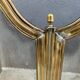 19th-century fireplace screen by Bouhon Frères in brass