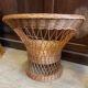 Fauteuils table en rotin vintage