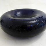 Cobalt blue "tyre" catchall in glass