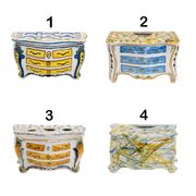 Second Half 18th Century France Shaped Planters "Commode" Nevers Manufactur