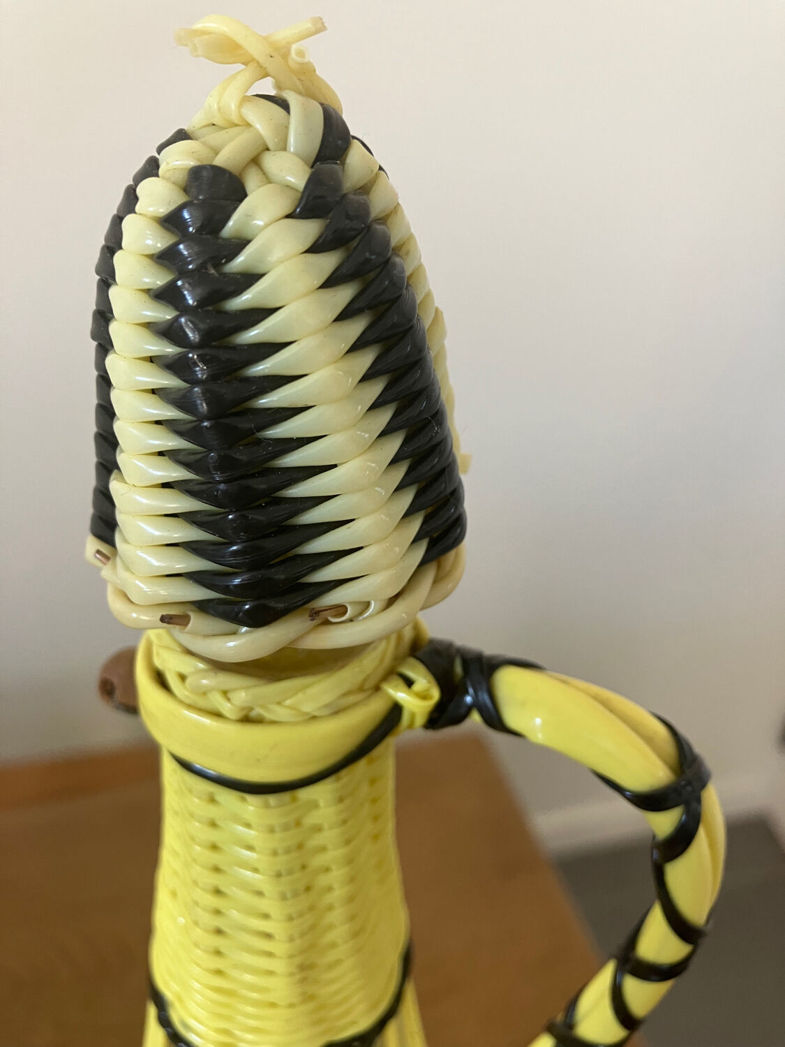 Vintage scoubidou decanter