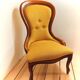 Louis philippe style armchair yellow