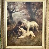 Henry Schouten (1864-1927) Hunting Dogs at Rest -