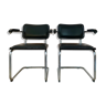 Ensemble de 2 chaises vintage design B32 Cesca Marcel Breuer