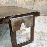 Industrial coffee table steel pallet table