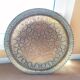 Vintage Moroccan tray in copper metal