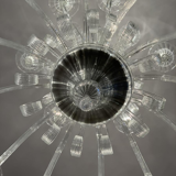 Chandelier three floors in glass of murano