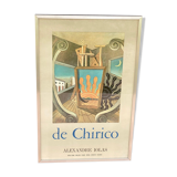 Affiche giorgio de chirico alexandre iolas sergio tosi milano new york